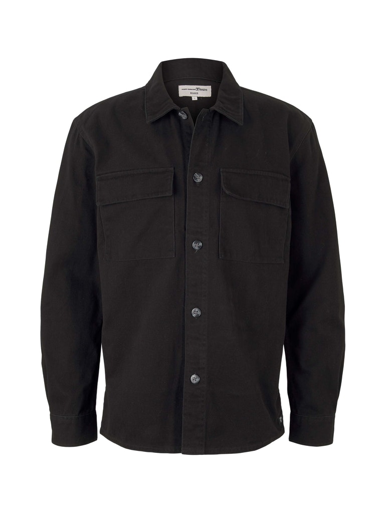 Tom Tailor Denim Herren Hemd 1029615 Black - overshirt