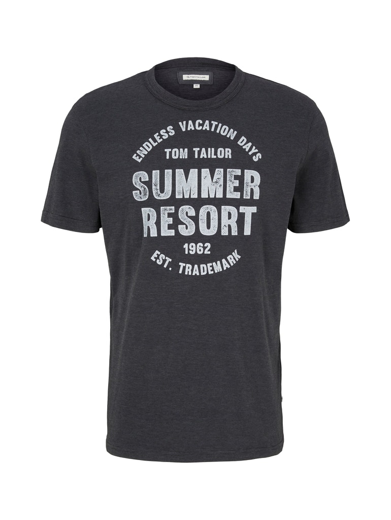 Tom Tailor Herren T-Shirt 1031812 Tarmac Grey