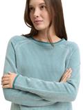 1049187 teal plaited knit