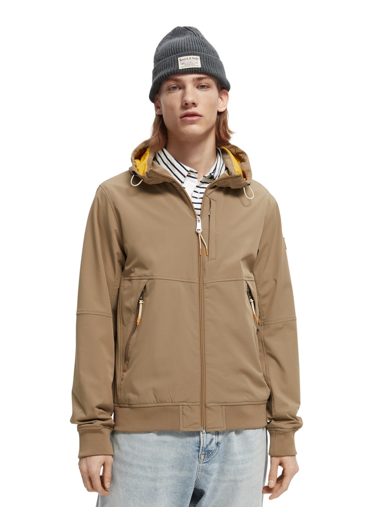 Scotch & Soda Herren Jacke 167305 Moon Sand - hooded