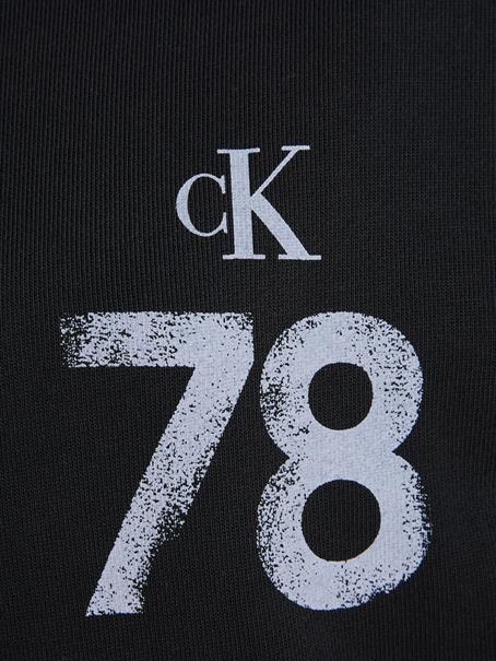 1978 ARTWORK OVERSIZED HOODIE ck black