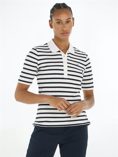 1985 REG PIQUE STRIPE POLO SS breton desert sky-ecru