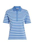 1985 REG PIQUE STRIPE POLO SS breton ecru-blue spell