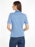 1985 REG PIQUE STRIPE POLO SS breton ecru-blue spell