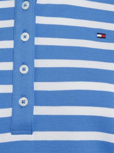 1985 REG PIQUE STRIPE POLO SS breton ecru-blue spell