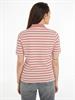 1985 REG PIQUE STRIPE POLO SS breton stp- teaberry- ecru