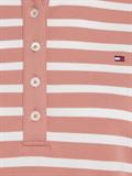 1985 REG PIQUE STRIPE POLO SS breton stp- teaberry- ecru