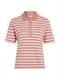 1985 REG PIQUE STRIPE POLO SS breton stp- teaberry- ecru