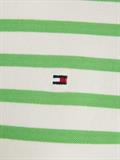 1985 REG PIQUE STRIPE POLO SS breton stp w white- spring lime