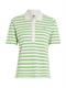 1985 REG PIQUE STRIPE POLO SS breton stp w white- spring lime