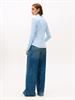 1985 SLIM PIQUE BTN DOWN LS ithaca stp- vessel blue