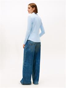 1985 SLIM PIQUE BTN DOWN LS ithaca stp- vessel blue