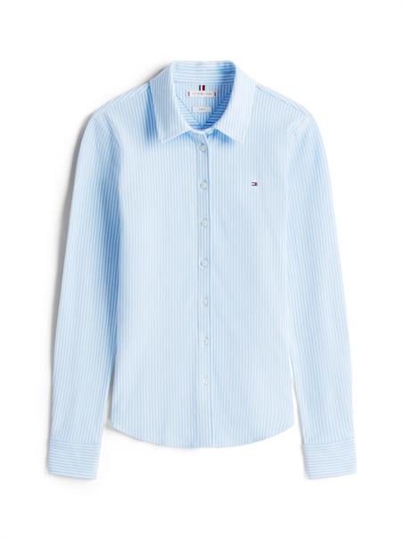 1985 SLIM PIQUE BTN DOWN LS ithaca stp- vessel blue