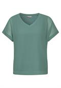 2 in 1 Chiffon-T-Shirt seafoam green