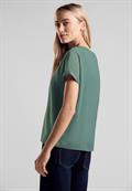 2 in 1 Chiffon-T-Shirt seafoam green