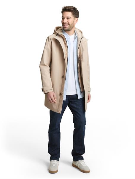 2-in-1 Mantel mit herausnehmbarem Einsatz cashew beige