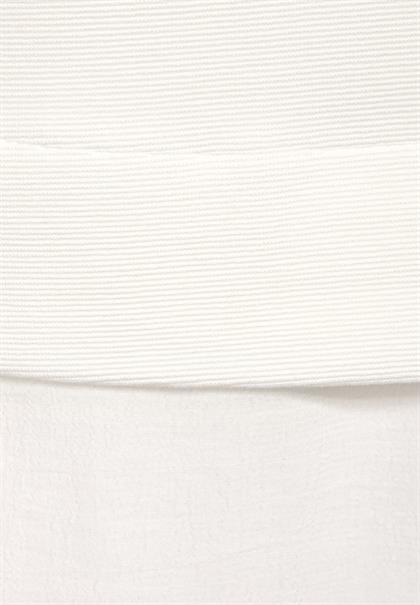 2 in 1 Ottoman Shirt vanilla white