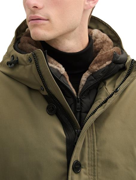 2-in-1 Parka jungle soil green