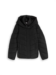 2-in-1 Puffer-Jacke mit abnehmbarem Einsatz deep black