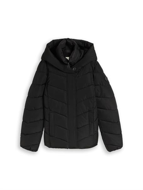 2-in-1 Puffer-Jacke mit abnehmbarem Einsatz deep black