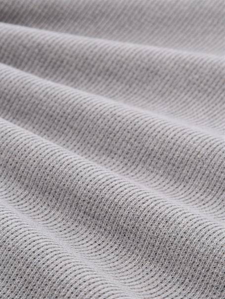 2-in-1 Strickpullover aus Baumwolle light stone grey melange
