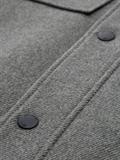 2-in-1 Wolljacke mit abnehmbarer Innenjacke light stone grey wool twill