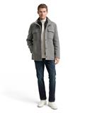 2-in-1 Wolljacke mit abnehmbarer Innenjacke light stone grey wool twill