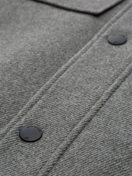 2-in-1 Wolljacke mit abnehmbarer Innenjacke light stone grey wool twill