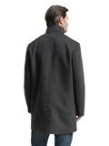 2-in-1 Wollmantel mit abnehmbarer Innenjacke dark grey black herringbone