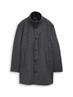2-in-1 Wollmantel mit abnehmbarer Innenjacke dark grey black herringbone