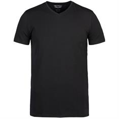2-pack V-neck basic t-shirt black