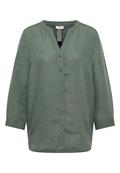3/4-Arm Bluse aus Leinenmix just khaki