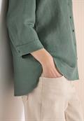 3/4-Arm Bluse aus Leinenmix just khaki