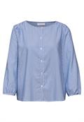 3/4-Arm Bluse in Seersuckerqualität original blue