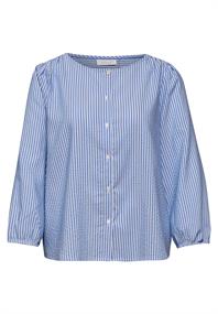 3/4-Arm Bluse in Seersuckerqualität original blue