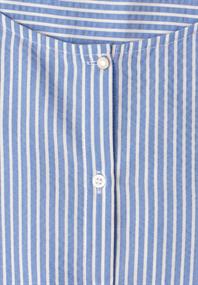 3/4-Arm Bluse in Seersuckerqualität original blue