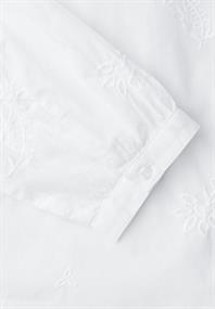 3/4-Arm Bluse mit Embroidery off white