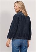 3/4 Arm Cordjacke mit Hemdkragen darkest blue