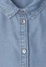 3/4-Arm Hemdbluse im Denim-Look light blue soft wash