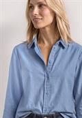 3/4 Arm Hemdbluse mit Cordmix northern blue