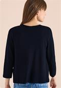 3/4-Arm Jacke in Strick-Optik universal blue