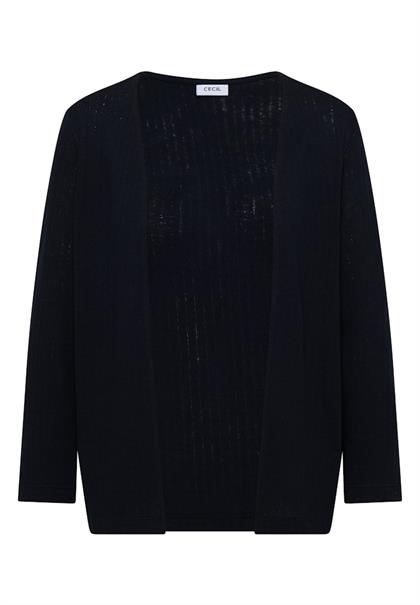 3/4-Arm Jacke in Strick-Optik universal blue