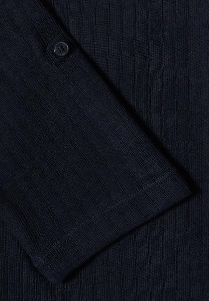3/4-Arm Jacke in Strick-Optik universal blue