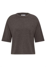 3/4-Arm Pullover mit Rundhals black coffee mel.
