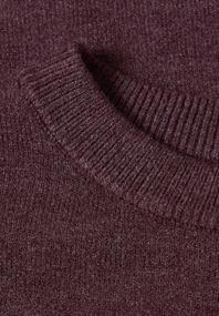 3/4-Arm Pullover mit Rundhals rustic rouge mel.