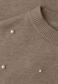 3/4-Arm Pullover mit Rundhals sanded amber mel.