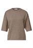 3/4-Arm Pullover mit Rundhals sanded amber mel.