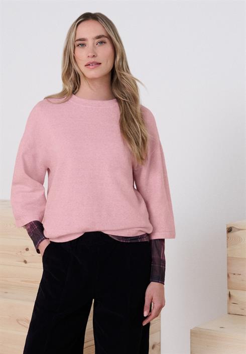 3-4-arm-pullover-mit-rundhals-vintage-blush-mel