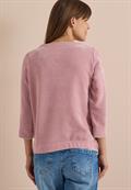 3/4-Arm Shirt aus Cord mit Boat Neck velvet rose