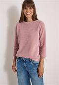 3/4-Arm Shirt aus Cord mit Boat Neck velvet rose